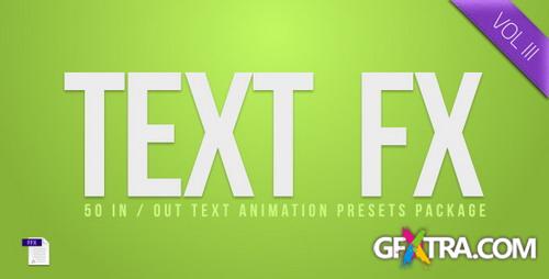 Text Fx Vol.3 - After Effects Project (Videohive)