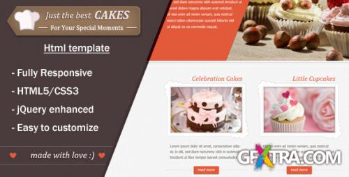 ThemeForest - JustCakes - responsive html5 for bakery items - RIP