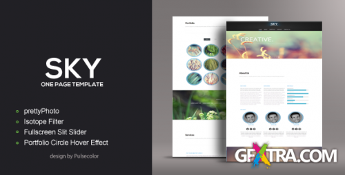 ThemeForest - SKY - HTML/CSS One Page Template