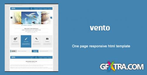 ThemeForest - Vento - One Page Responsive Html