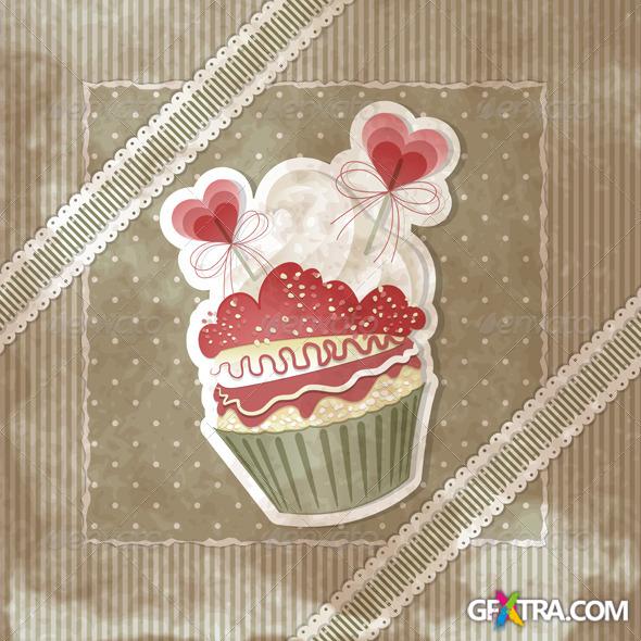 GraphicRiver - Love Cupcake