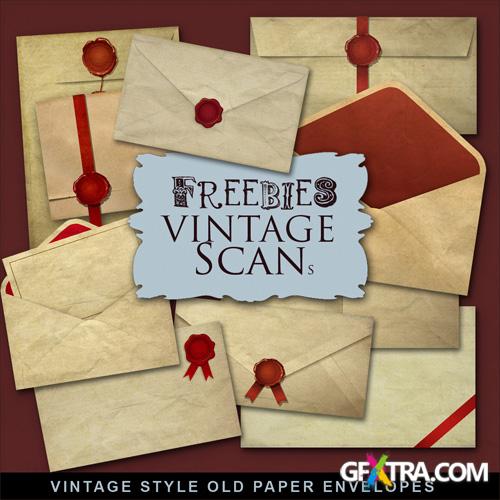 Scrap-kit - Vintage Style Old Paper Envelopers