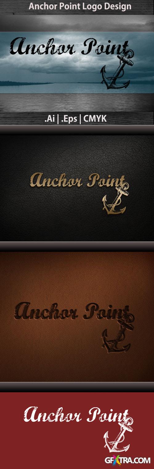 Anchor Point Logo Vector Template REUPLOAD