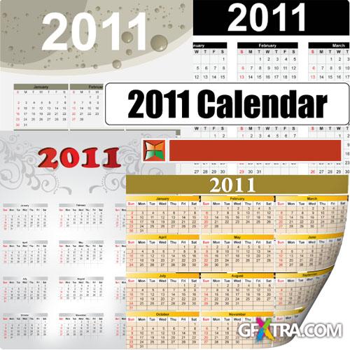 2011 Vector Calendar Template