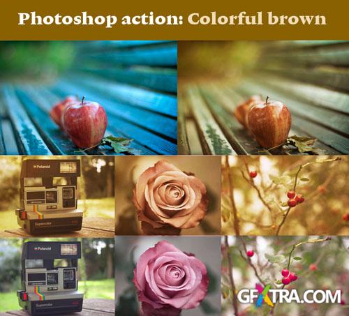 Colorful Brown Photoshop Actions