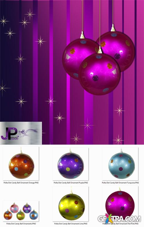 Christmas ornaments - Polka Dot