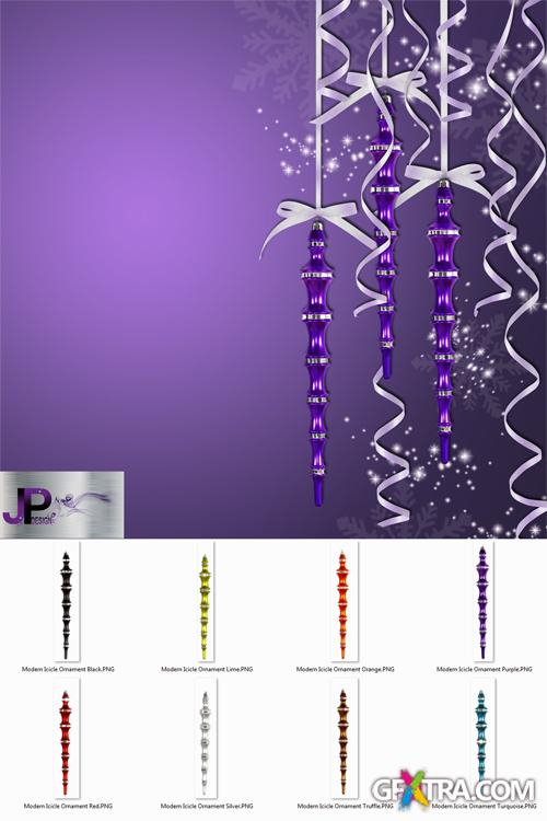 Christmas ornaments - Modern Icicle Ornament