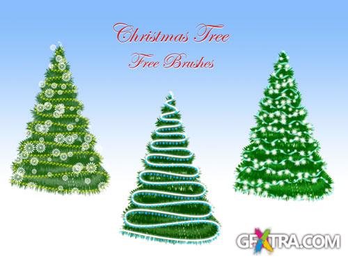 Christmas Tree Photoshop Brushes