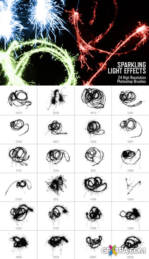 Sparkling Light Effects Photoshop Brushes