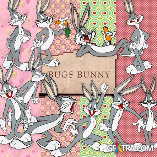 Scrap-set - Bugs Bunny Illustrations In PNG