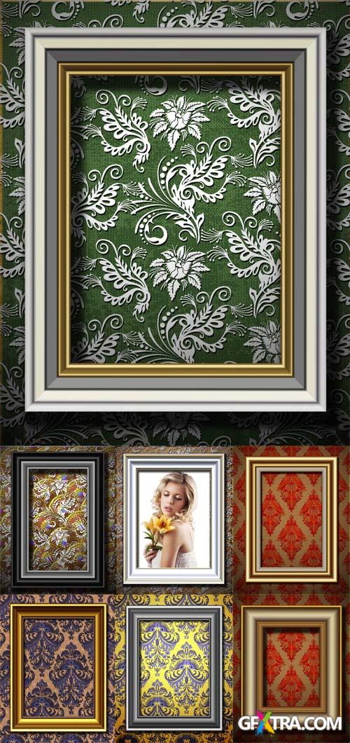 Frames for Photo with Vintage Backgrounds