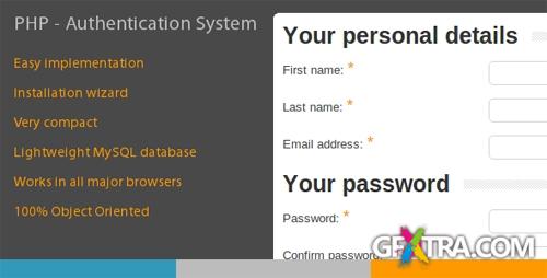 CodeCanyon - PHP - Authentication System v1.4