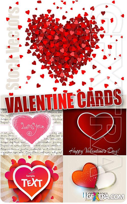 Valentine cards - Stock Vectors
