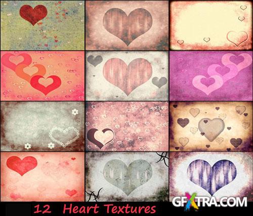 12 Heart Textures