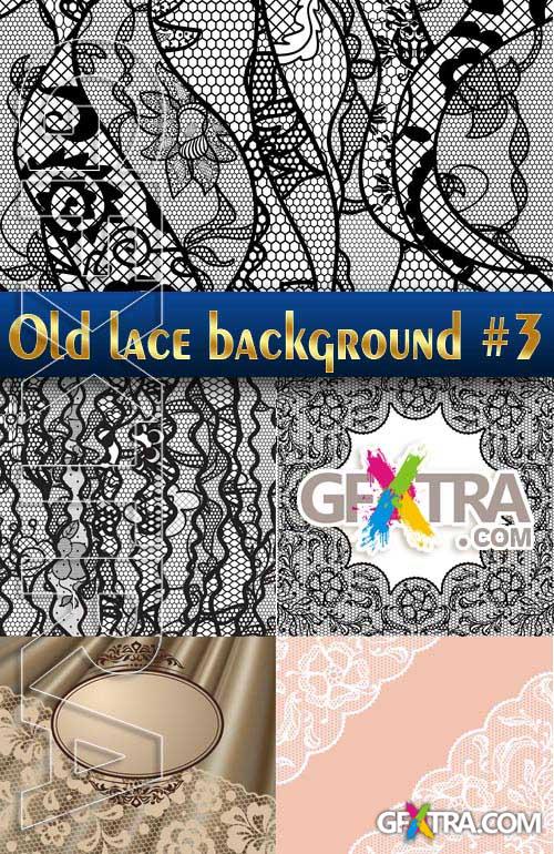 Vintage lace background #3 - Stock Vector