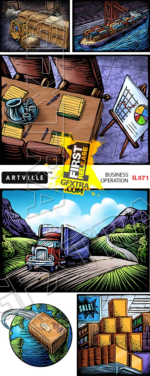 Artville Illustrations IL071 Business Operation