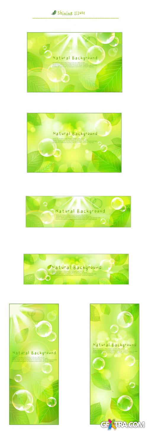 Natural Green Vector Banners