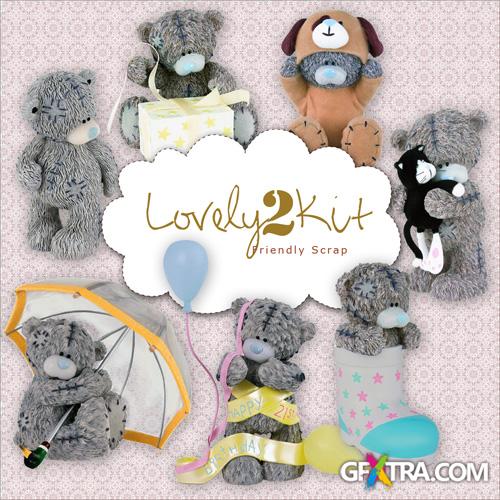Scrap-kit - Lovely - Gray Taddy 2