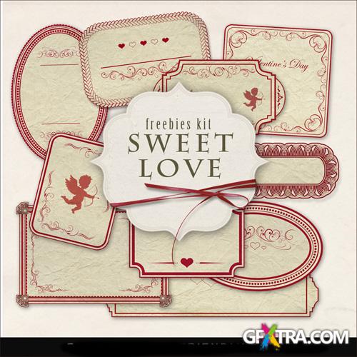 Scrap-kit - Sweet Love Labels