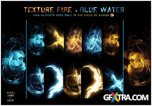 Fire Blue Water Texture 2013