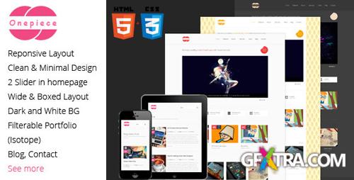ThemeForest - One Piece - Responsive html5 Business Template