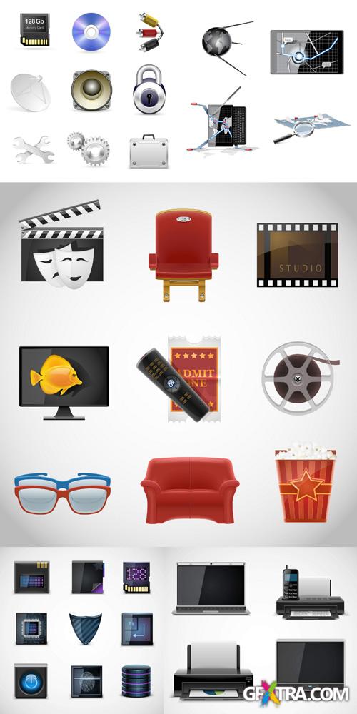 3D Set of Vector Icons #2