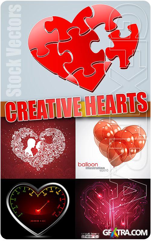Creative hearts 2 - Stock Vectors