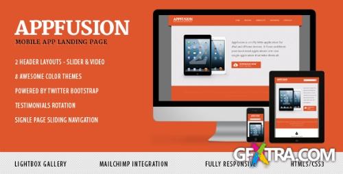 ThemeForest - AppFusion - Nifty Little Responsive Landing Page