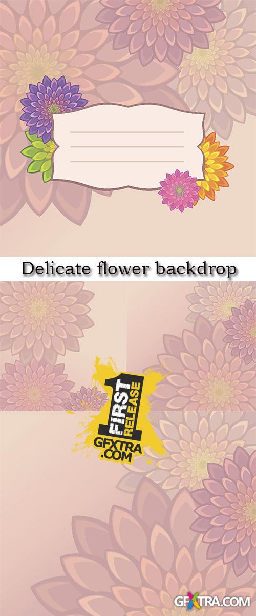 Stock: Delicate flower backdrop