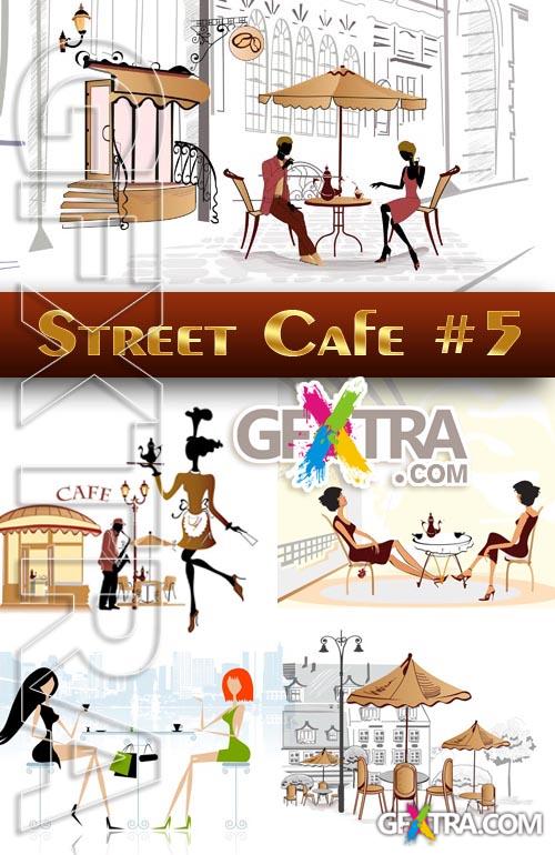 Street Cafe #5 - Stock Vector