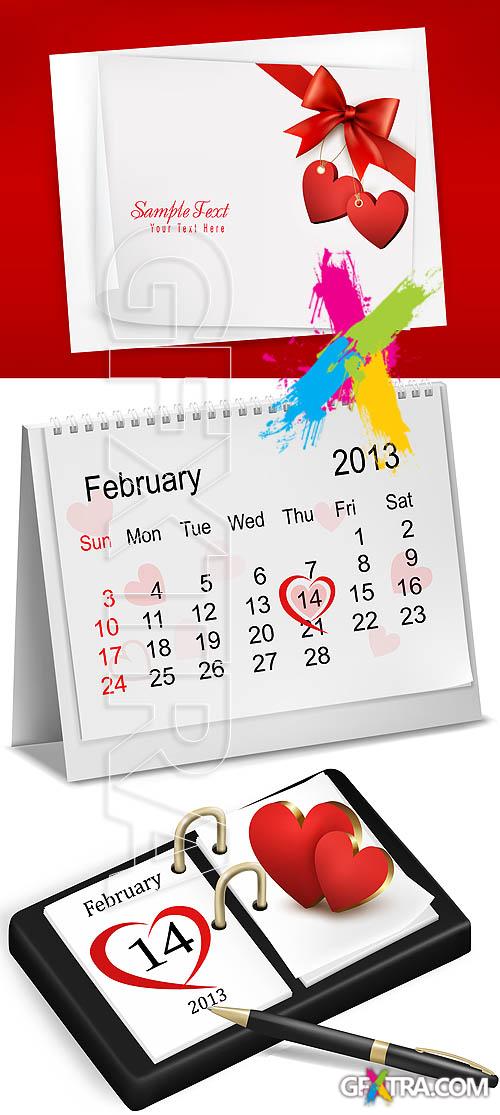 14 February Valentine Day 3xEPS