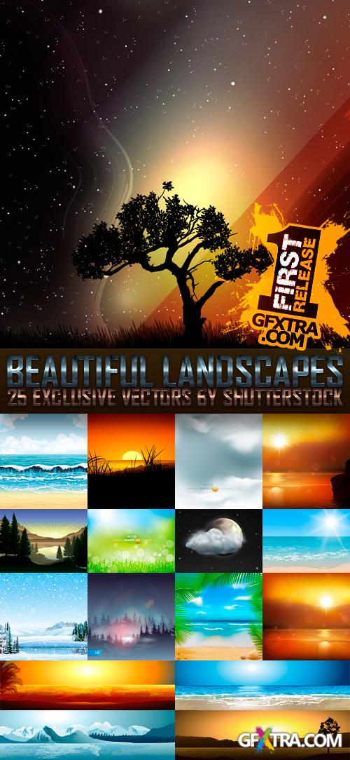Beautiful Landscapes 25xEPS