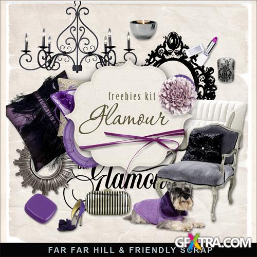 Scrap-kit - Violet Glamour Elements