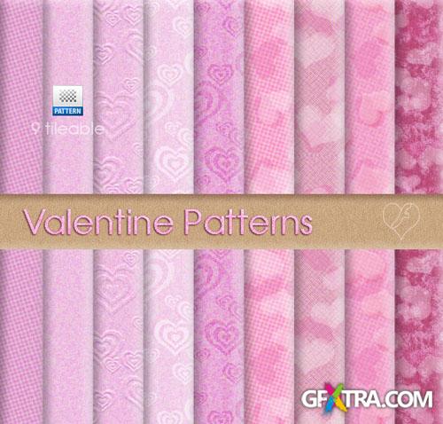 9 Tileable Valentine Patterns