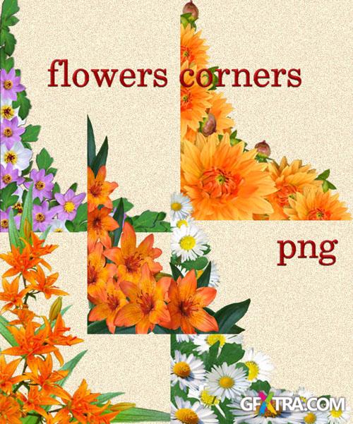 Flowers Corners PNG Clipart
