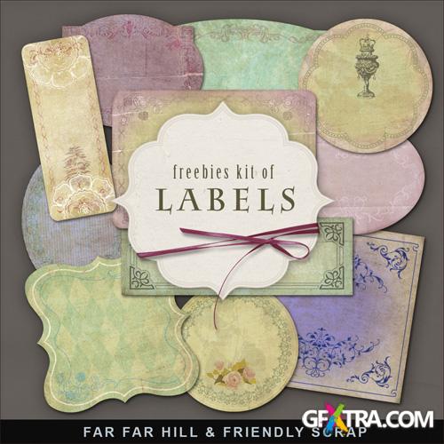 Scrap-kit - Vintage Labels #7