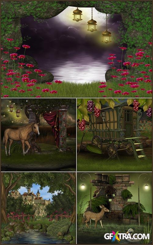 Backgrounds for Photoshop - Fairy Tale Fantasy 5