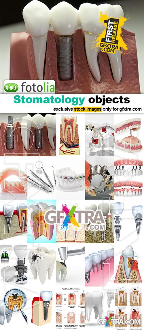 Stomatology Objects Collection - 22 JPGs + 3 Vector