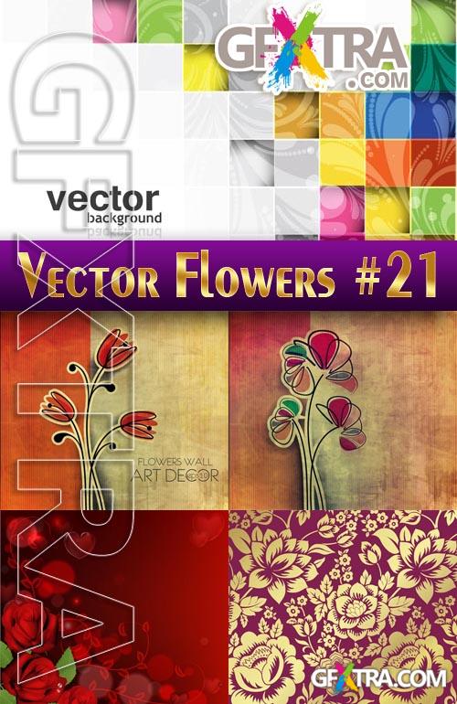 Vector Flowers #21 - Stock Vector