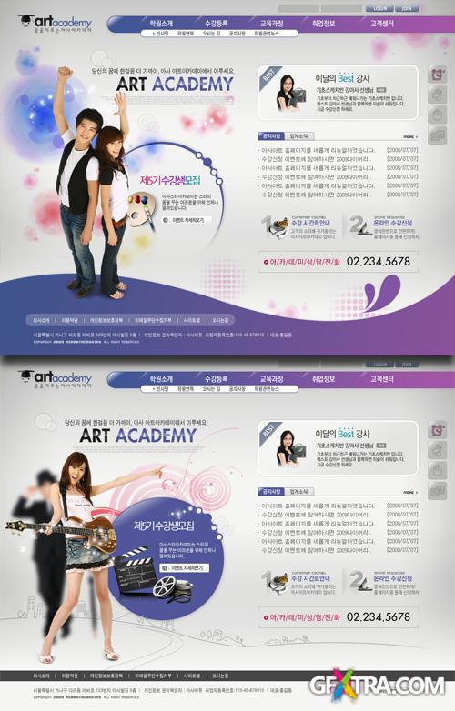 PSD Web Templates - Art Academy