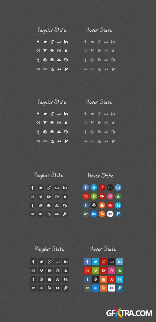WeGraphics - Micro Social Media Icons