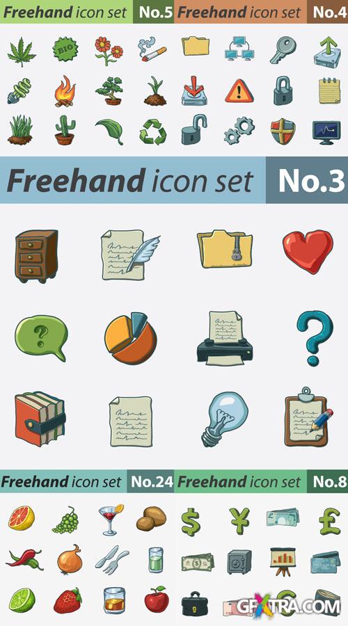 Freehand Icon Set #2