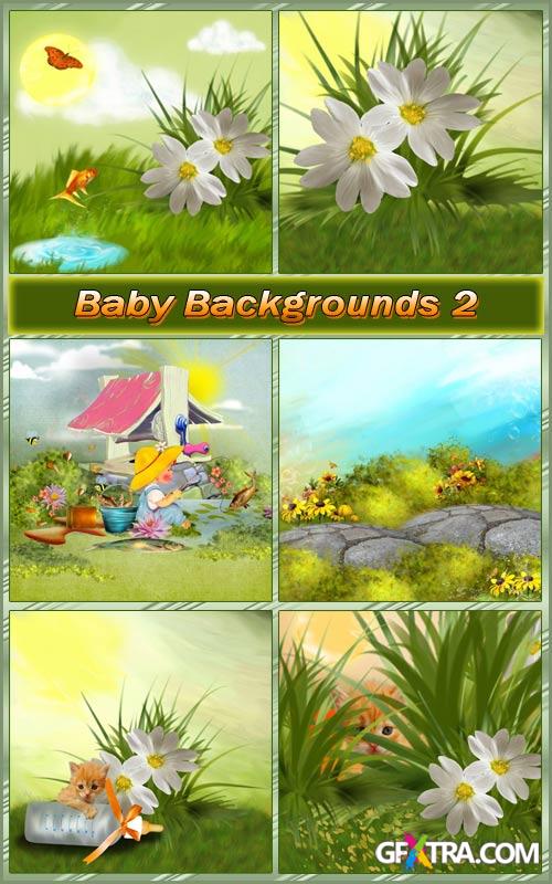 Baby backgrounds for collage 2