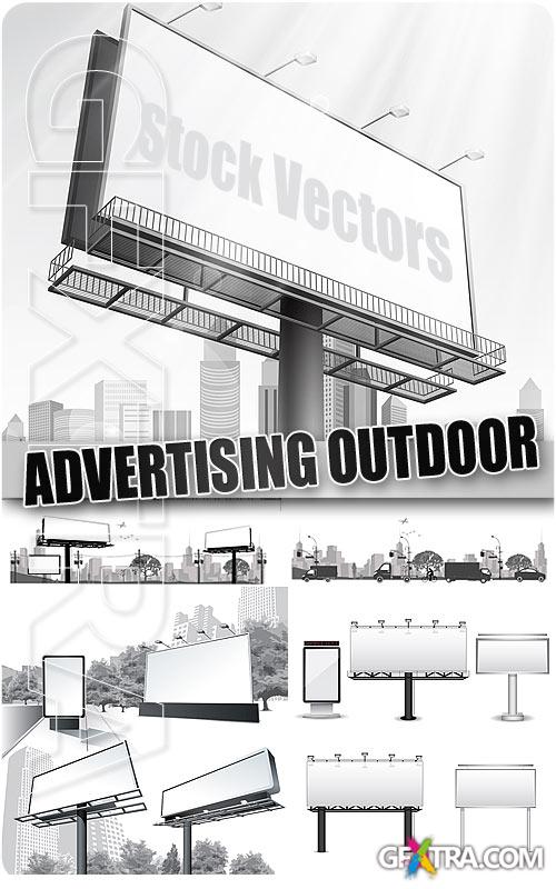 Advertising outdoor - Stock Vectors