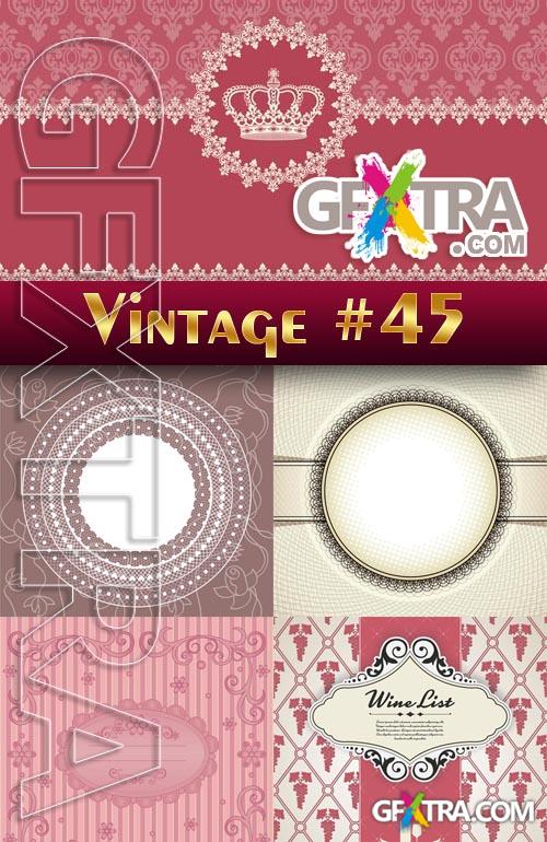 Vintage backgrounds #45 - Stock Vector