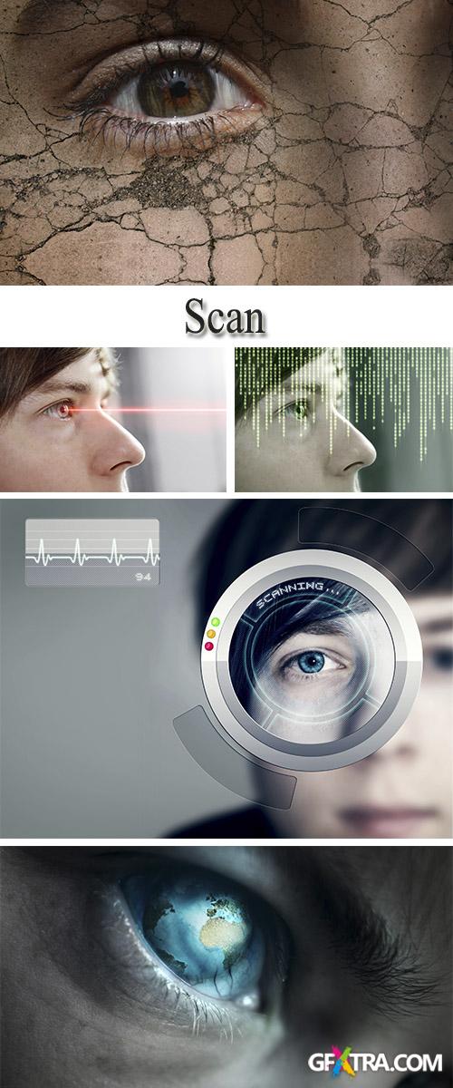 Stock Photo: Scanning of a retina of an eye