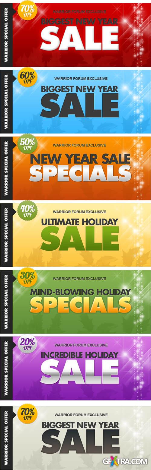 Holiday Sale Web Banners
