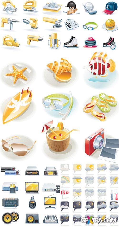 Icons & Objects for Vector Design #54