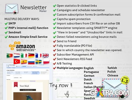 CodeCanyon - Newsletter Mailer v1.3 - 149365