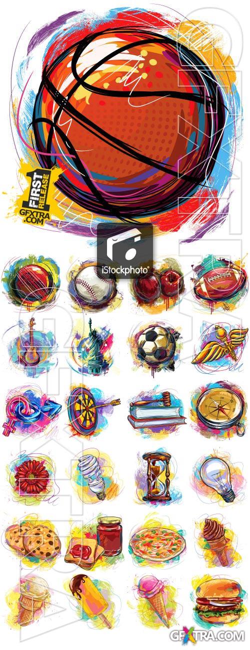 Full Color Vector Illustrations of 170 Objects MUST HAVE!